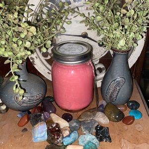 16 oz Soy Candle Red Lava & Citrus